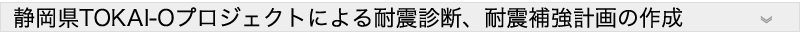 静岡県TOKAI-Oプロジェクトによる耐震診断、耐震補強計画の作成